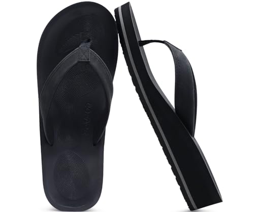 Comfortable Women's Stylish Platform Thong Sandals with Arch Support & Yoga Mat Sole