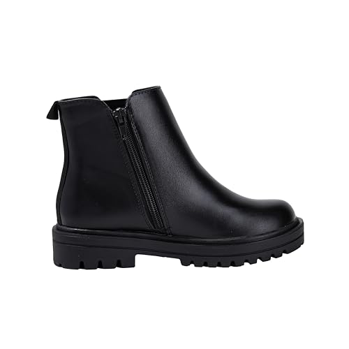 Kassie Daniela Girls Lug Sole Chelsea Boots