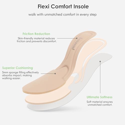 Benassal Women's Chunky Heel Mary Jane Dress Pumps