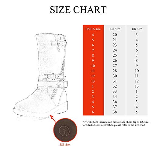 Girls' Warm Knee High Winter Boots